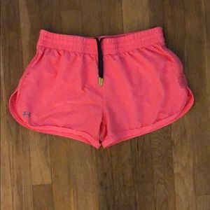 Coral under armor shorts